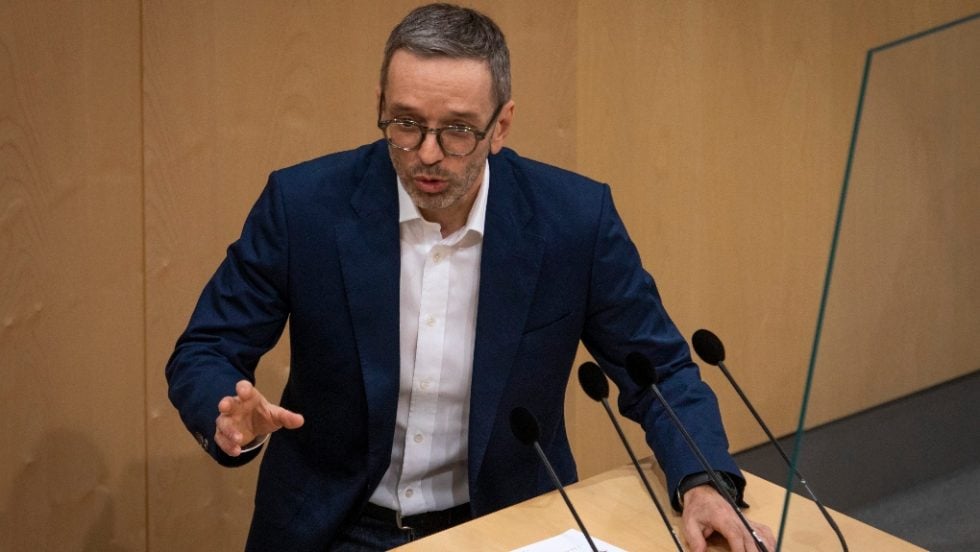 Χέρμπερτ Κικλ, αρχηγός του ακροδεξιού εθνικιστικού Κόμματος των Ελευθέρων στην Αυστρία